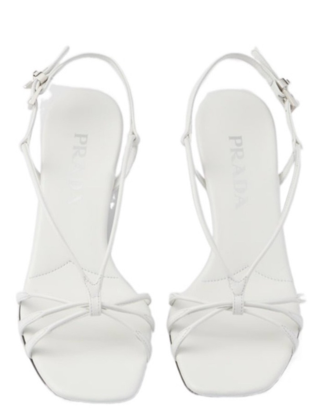 Prada Capretto Strappy Heeled Sandal - Picture 2 of 6